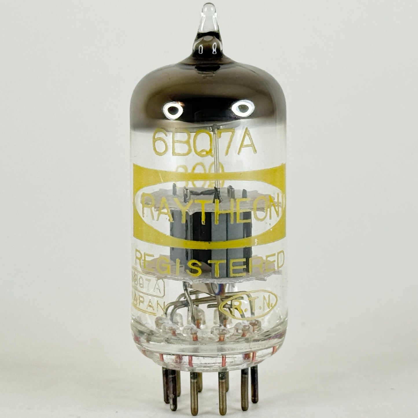(1) Tested Raytheon 6BQ7A Tube with Box Japan Code Q08 6BQ7 A Twin Triode Tube