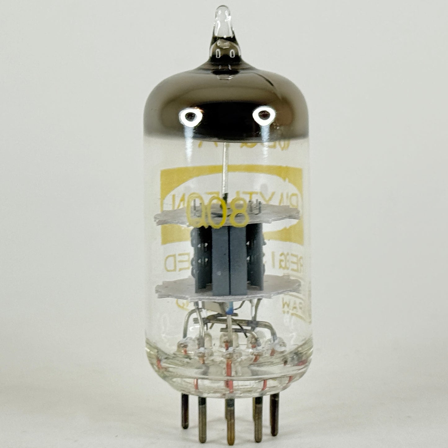 (1) Tested Raytheon 6BQ7A Tube with Box Japan Code Q08 6BQ7 A Twin Triode Tube