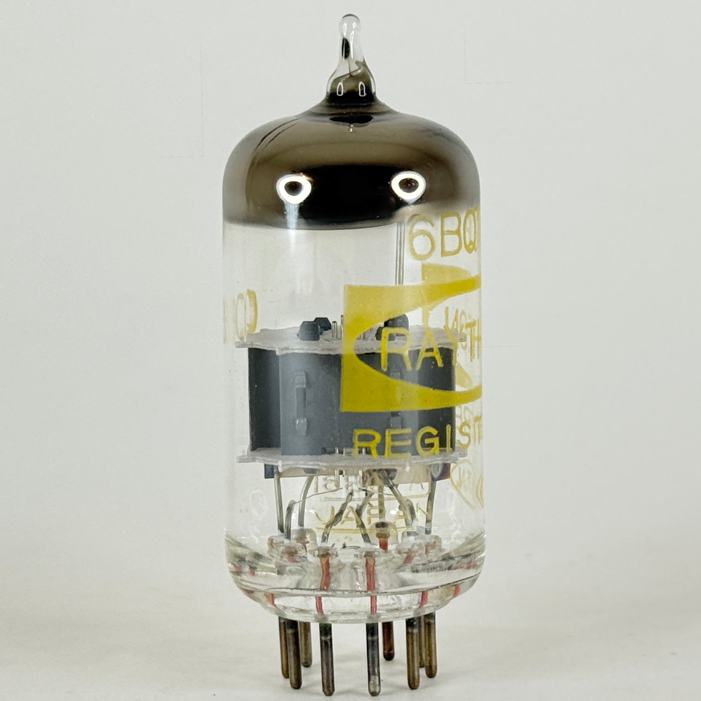 (1) Tested Raytheon 6BQ7A Tube with Box Japan Code Q08 6BQ7 A Twin Triode Tube