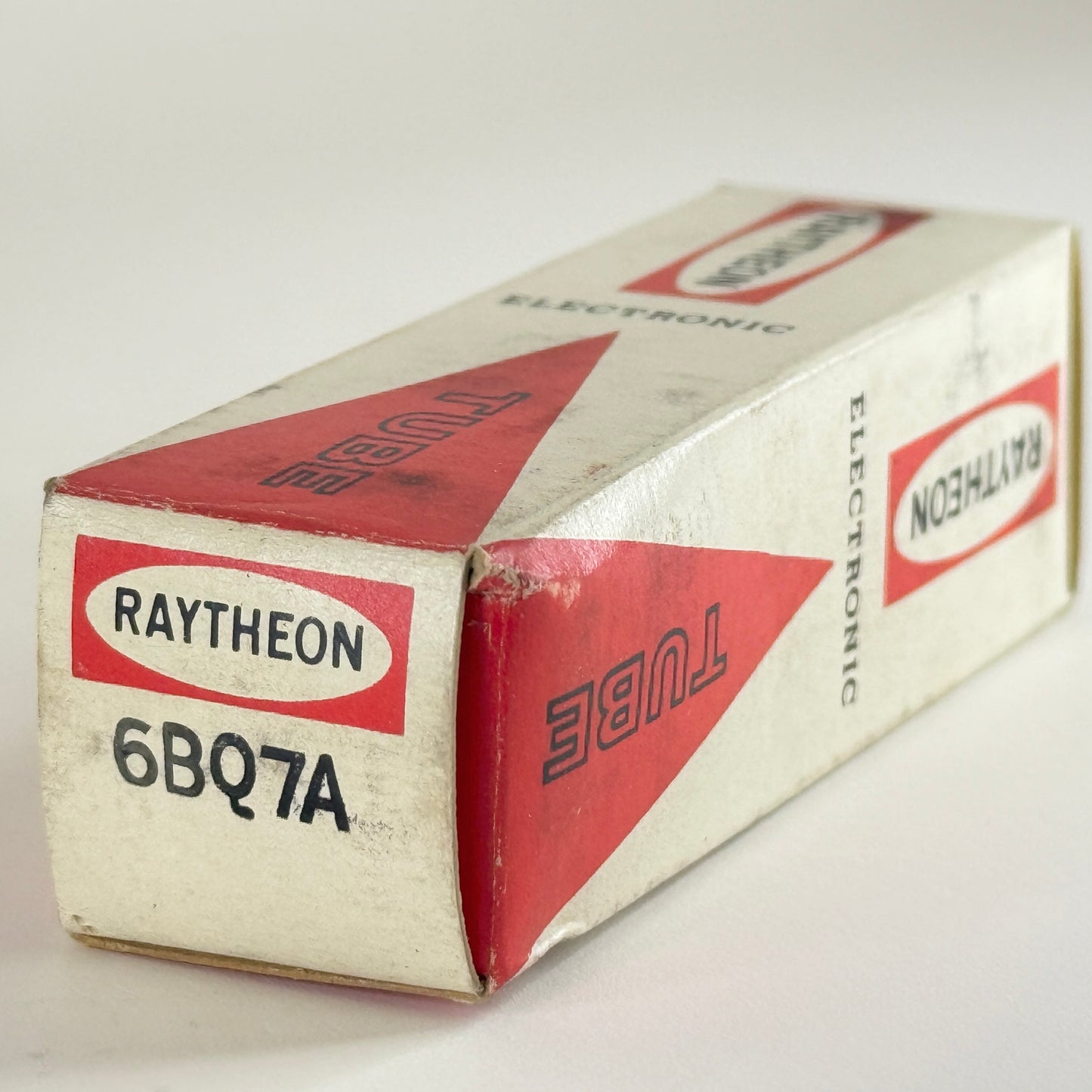 (1) Tested Raytheon 6BQ7A Tube with Box Japan Code Q08 6BQ7 A Twin Triode Tube