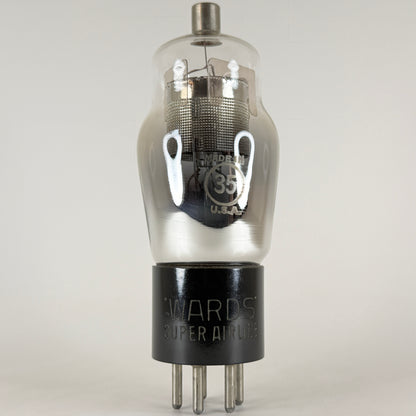 (1) Tested Strong Wards Super Airline Type 35 Tube Engraved Base Tetrode Tube