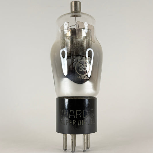 (1) Tested Strong Wards Super Airline Type 35 Tube Engraved Base Tetrode Tube