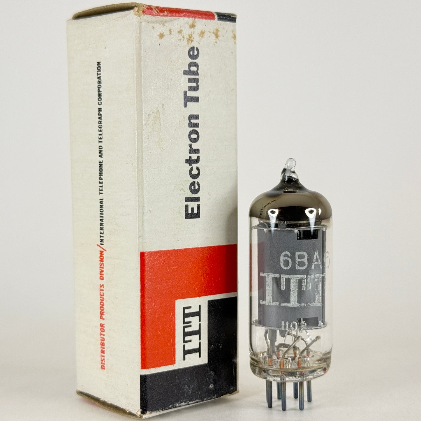 (1) Tested ITT 6BA6 Tube and Box Code 1103 Remote Cutoff Pentode Vacuum Tube