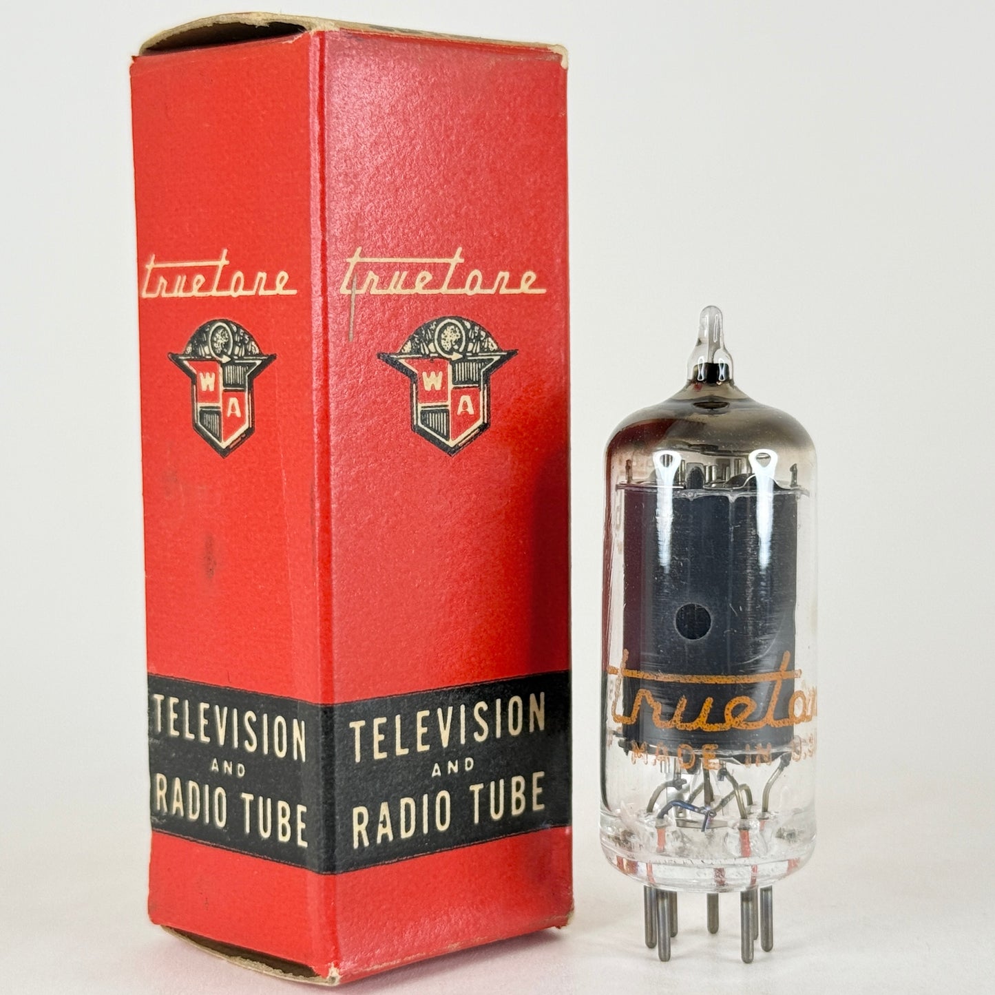 (1) Tested Truetone 6BA6 Tube and Box Code 6139 Remote Cutoff Pentode Tube
