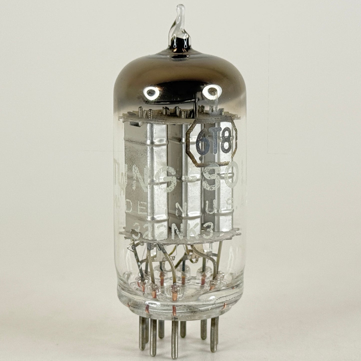 (1) Tested Tung Sol 6T8A Tube with Box Code NK3 Triple Diode High Mu Triode Tube