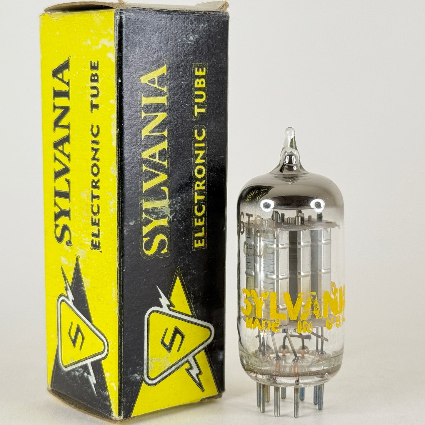 (1) Tested Sylvania 6T8A Tube with Box Code ag ESZ Triple Diode High Mu Triode