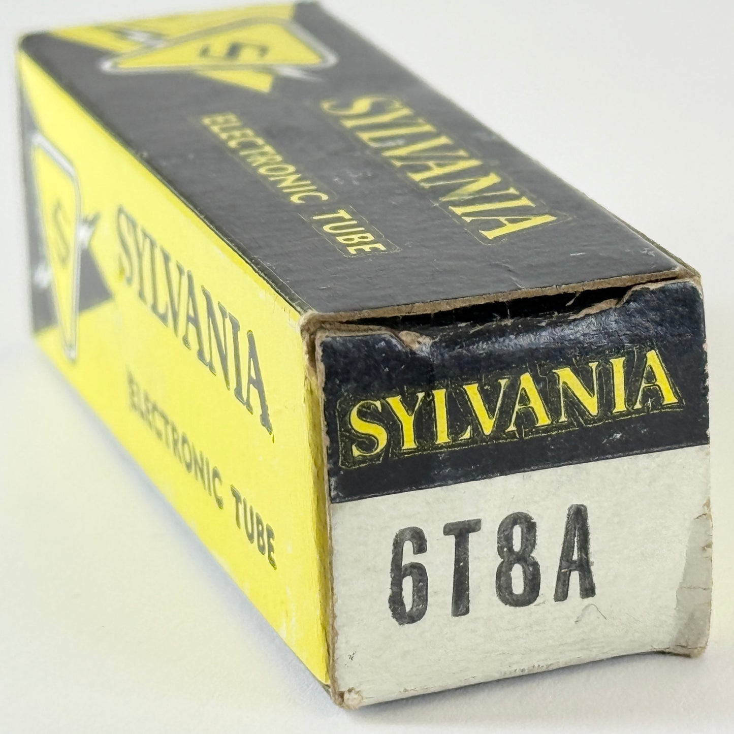 (1) Tested Sylvania 6T8A Tube with Box Code ag ESZ Triple Diode High Mu Triode