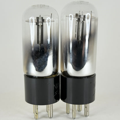 Tested Matched Pair National Union Type 20 Tubes (UX120 Equiv.) Engraved Bases