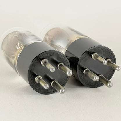 Tested Matched Pair National Union Type 20 Tubes (UX120 Equiv.) Engraved Bases
