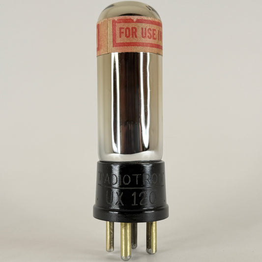 (1) Tested RCA Radiotron UX-120 Tube Type 20 Tube Engraved Base UX120 Tube (d)