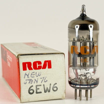 (1) Tested RCA 6EW6 Tube and Box Date Code DE RCA Sharp Cutoff Pentode Tube