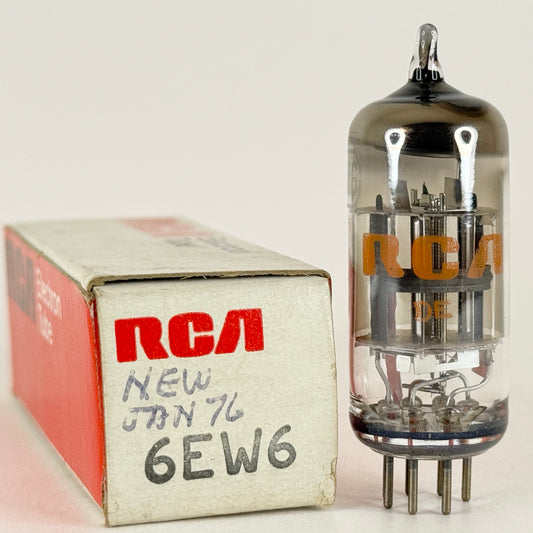 (1) Tested RCA 6EW6 Tube and Box Date Code DE RCA Sharp Cutoff Pentode Tube