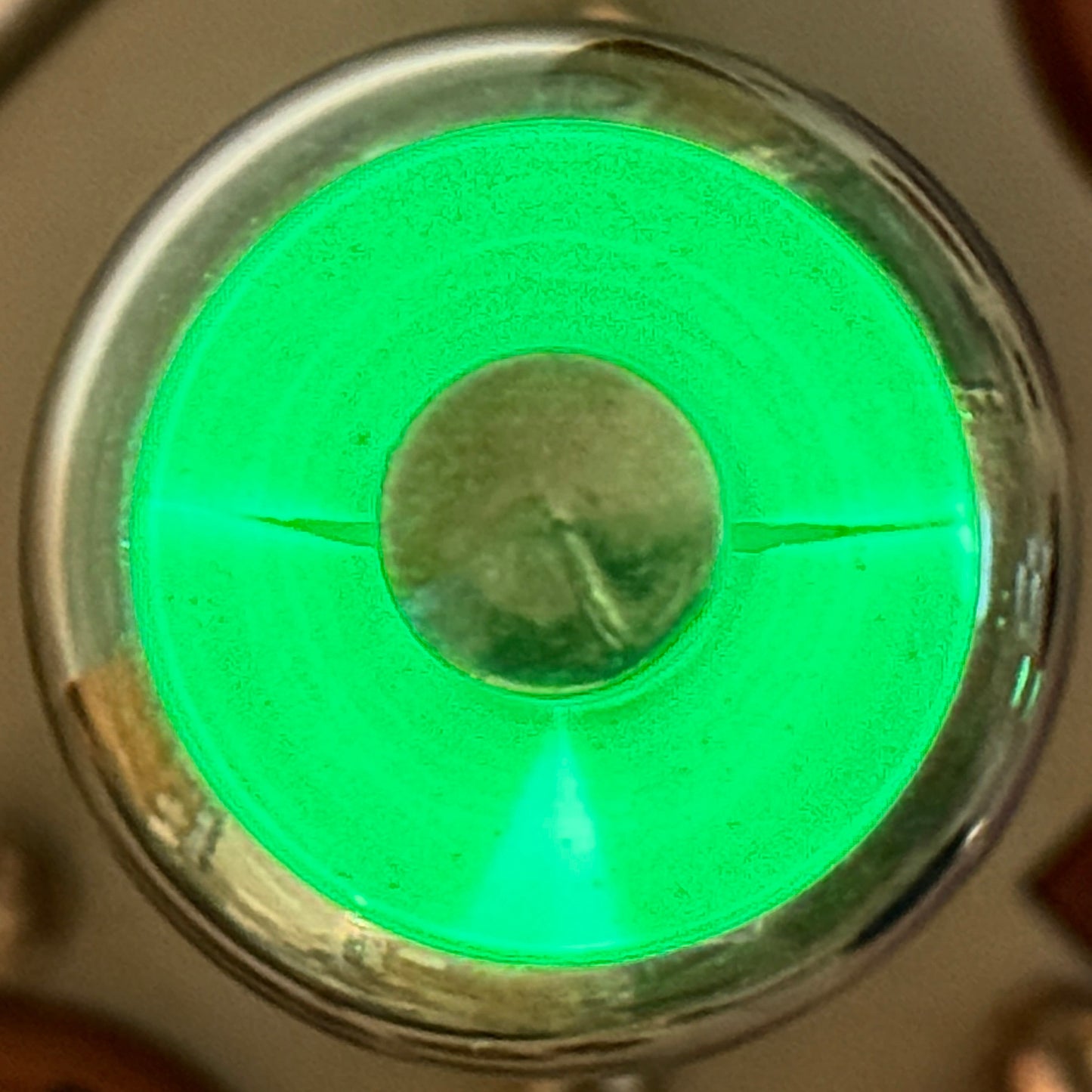 (1) Tested 1943 RCA USN CRC 1629 Eye Tube Code K4E Bright Green Tube (a)