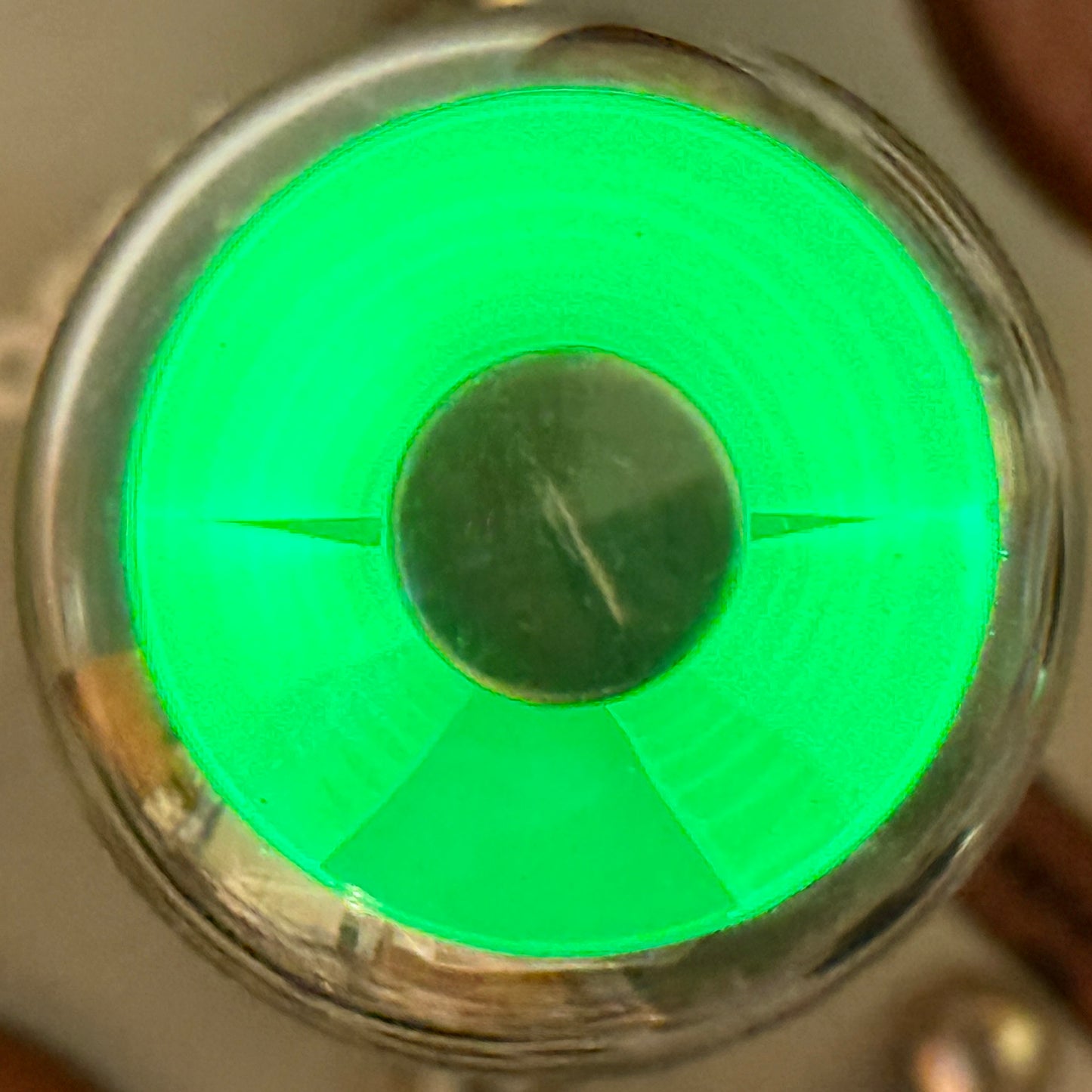 (1) Tested RCA 1629 Eye Tube Bright Green Code S6 Indicator Tube Magic Eye Tube