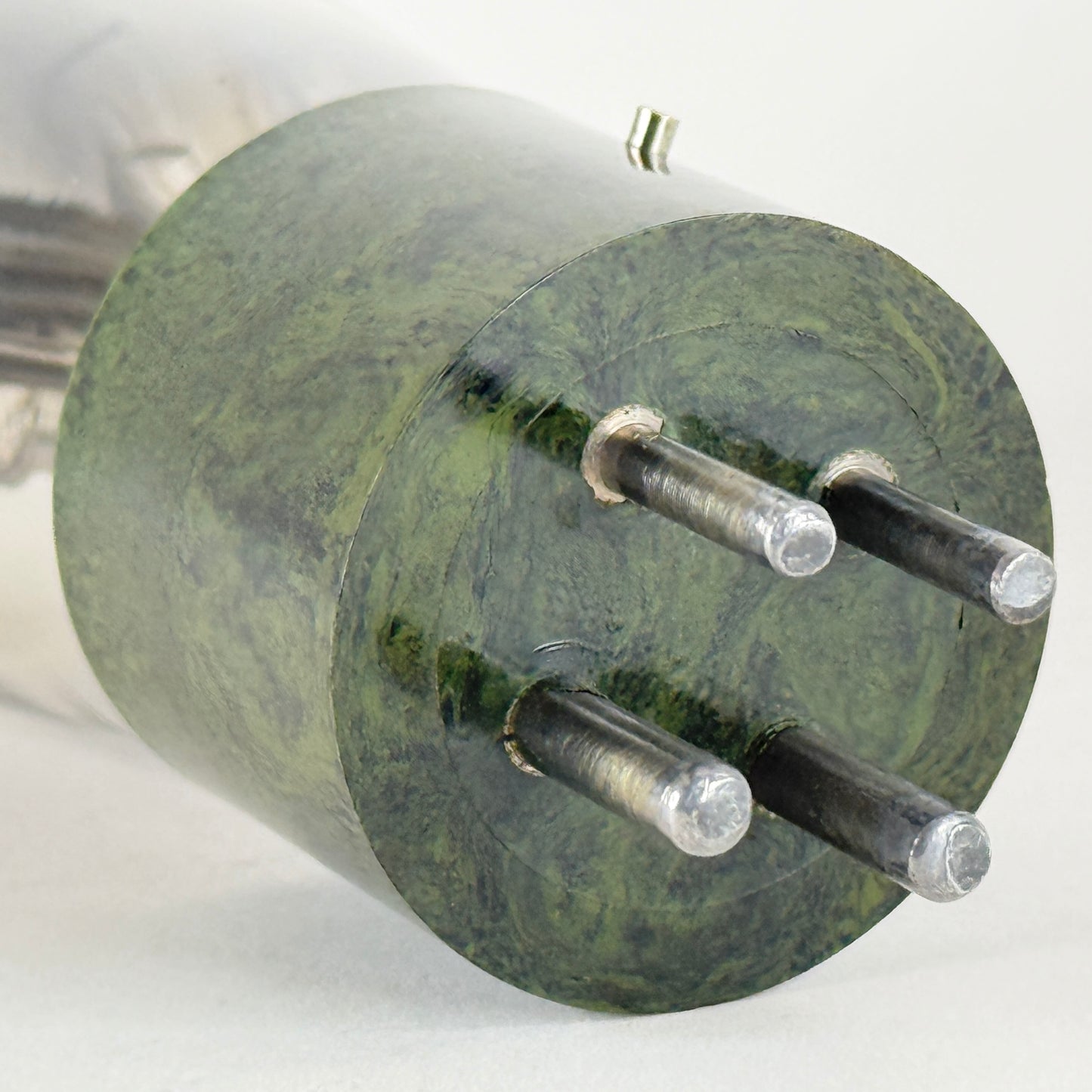 (1) Tested Green Marbled Bakelite X-112-A Tube Type 12A Tube Globe 112A Tube