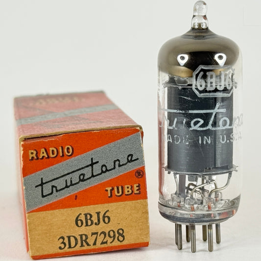 (1) Tested Truetone 6BJ6 Tube with Box Date Code 317 Remote Cutoff Pentode Tube
