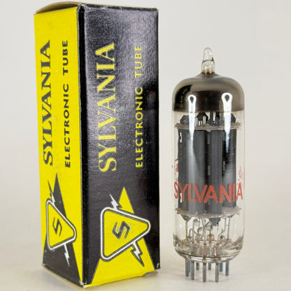 (1) Tested Sylvania 6CM7 Tube Red Letters with Box Code eb AAC Dual Triode Tube