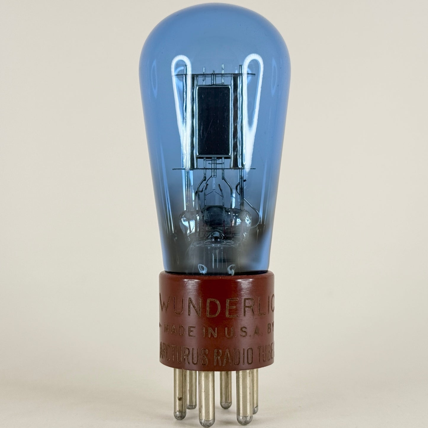 Wunderlich by Arcturus Tube Blue Globe Balloon Wunderlich Tube with Red Base