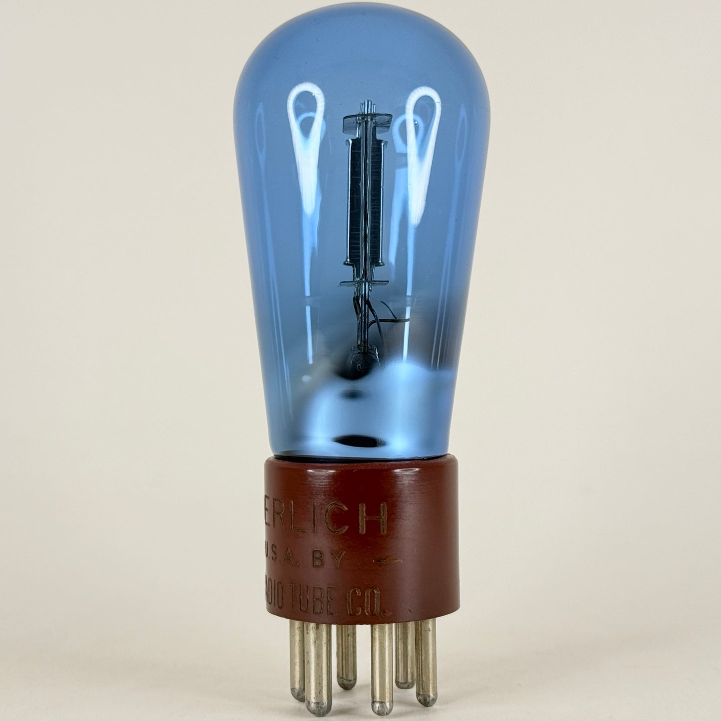 Wunderlich by Arcturus Tube Blue Globe Balloon Wunderlich Tube with Red Base
