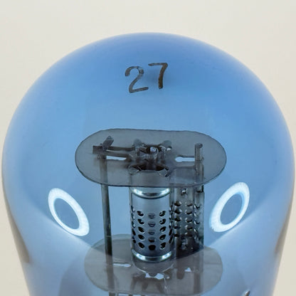 (1) Tested Arcturus Type 27 Tube Arcturus Blue Globe Balloon Triode Tube (b)
