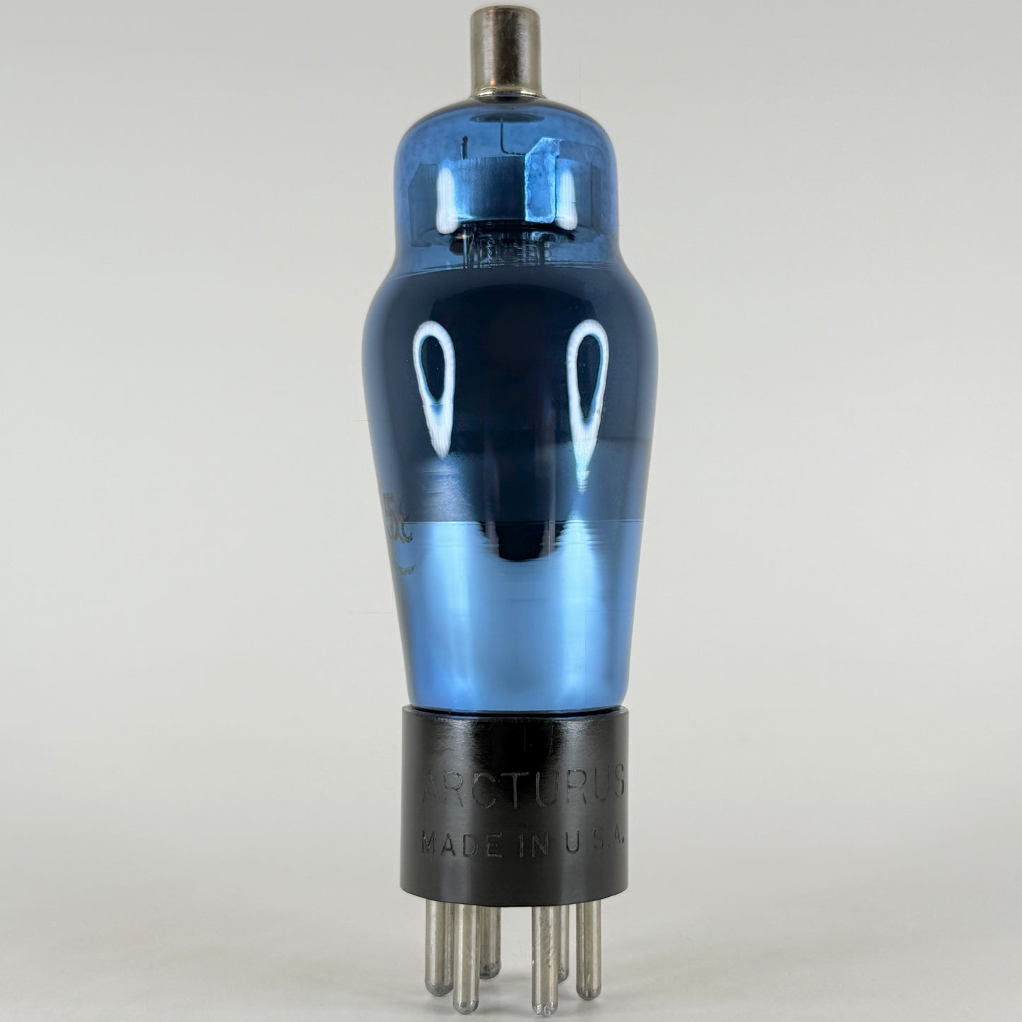 (1) Tested Arcturus Type 58 Tube Shouldered Blue Remote Cutoff Pentode Tube (a)