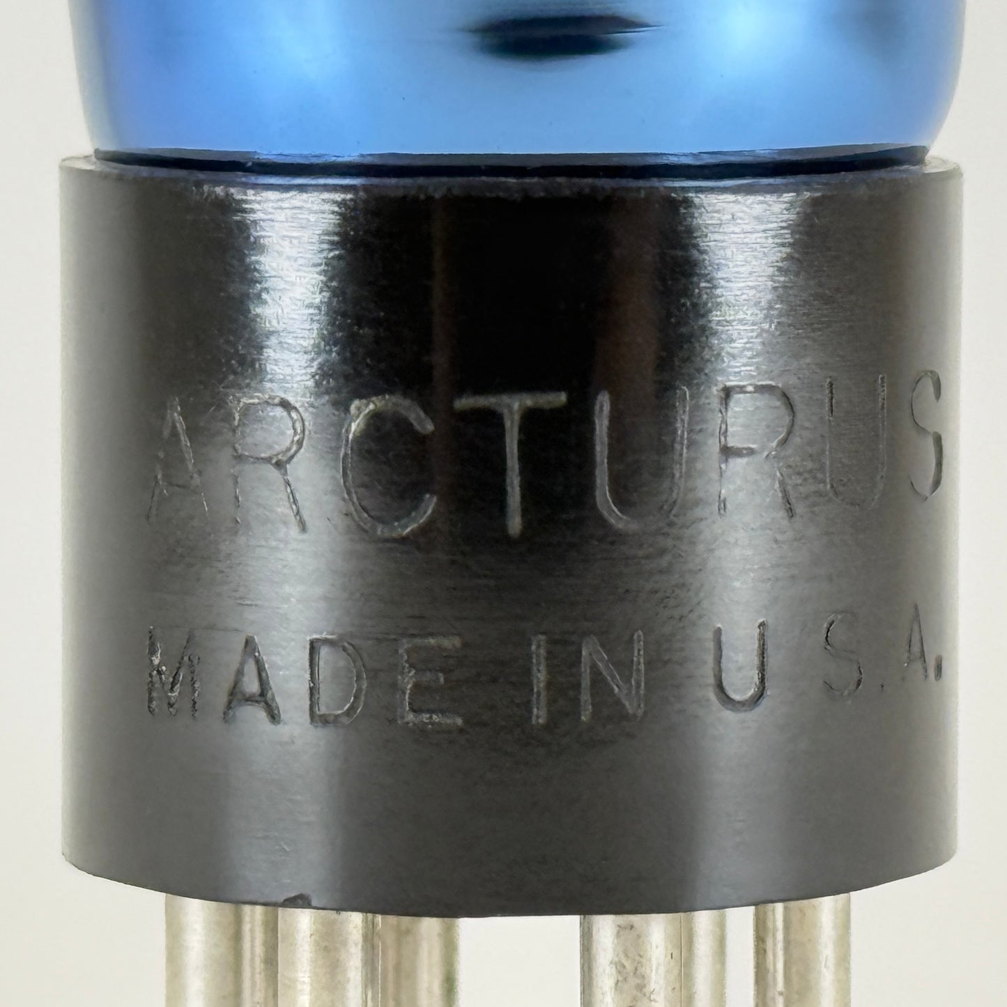 (1) Tested Arcturus Type 58 Tube Shouldered Blue Remote Cutoff Pentode Tube (a)