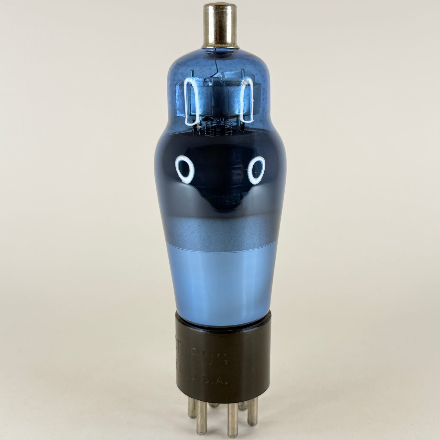 (1) Tested Arcturus Type 58 Tube Shouldered Blue Remote Cutoff Pentode Tube (a)