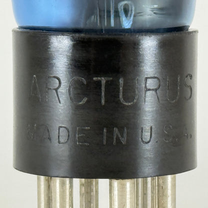 (1) Tested Arcturus Type 57 Tube Shouldered Blue Pentode Detector Tube (a)
