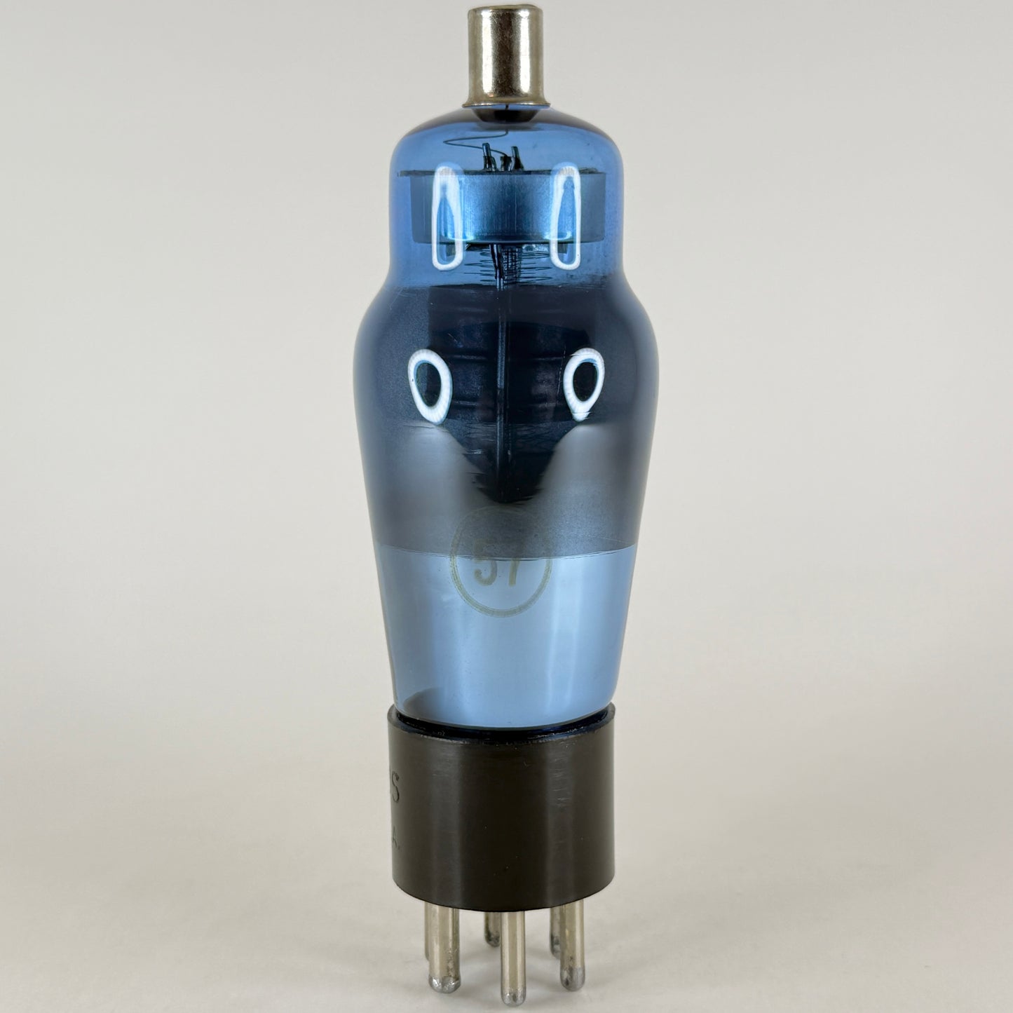 (1) Tested Arcturus Type 57 Tube Shouldered Blue Pentode Detector Tube (a)