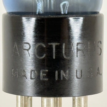 (1) Tested Arcturus Type 57 Tube Shouldered Blue Pentode Detector Tube (b)