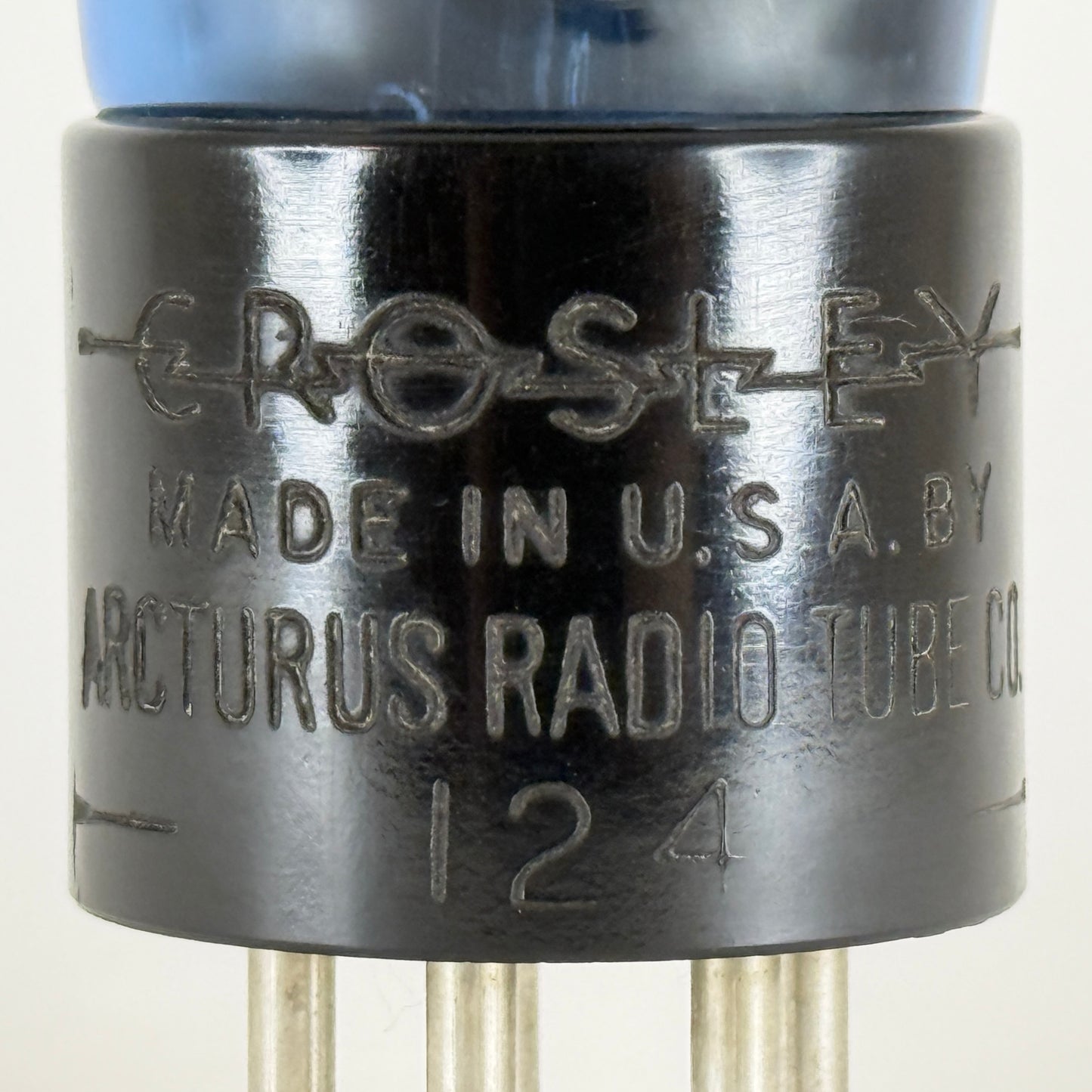 (1) Tested Crosley by Arcturus Type 24 Tube Blue Type 124 Globe Balloon Tube (a)