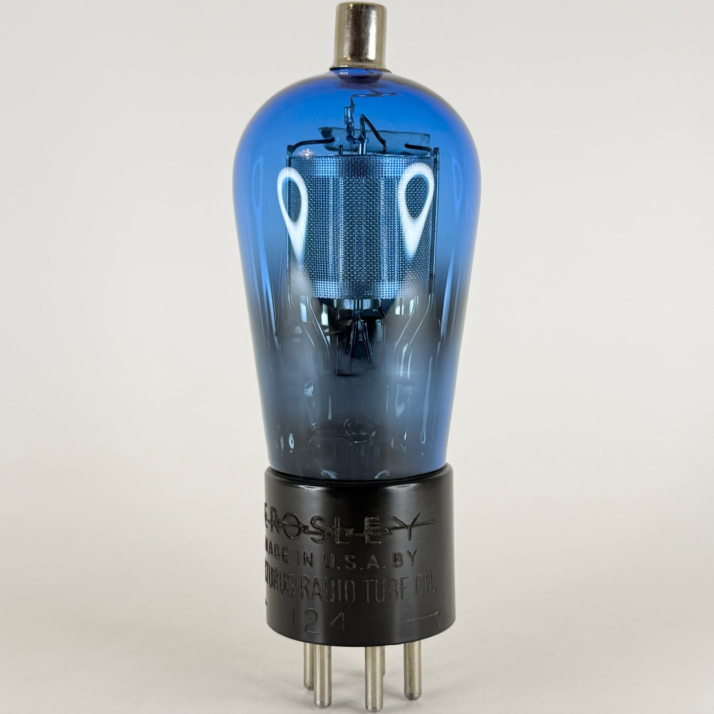 (1) Tested Crosley by Arcturus Type 24 Tube Blue Type 124 Globe Balloon Tube (a)
