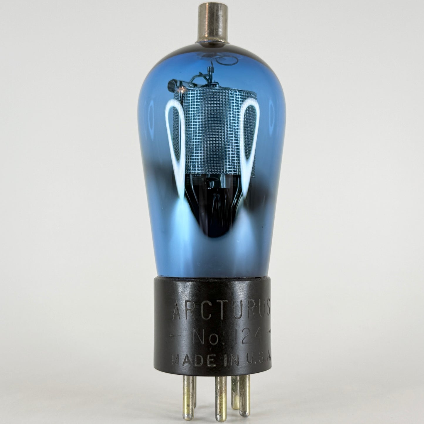 (1) Tested Strong Arcturus Type 24 Tube Blue Arcturus Type 124 Globe Tube (f)