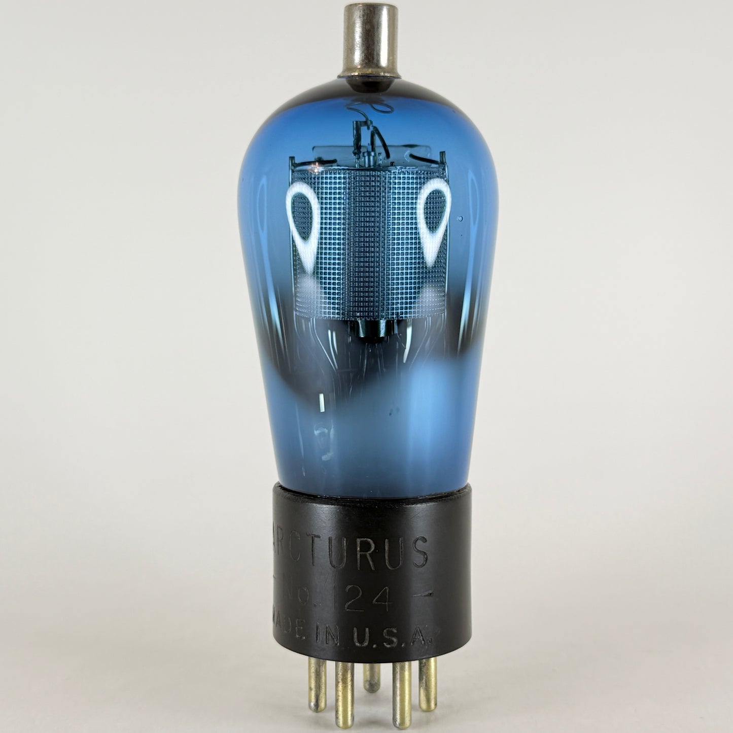 (1) Tested Strong Arcturus Type 24 Tube Blue Arcturus Type 124 Globe Tube (f)