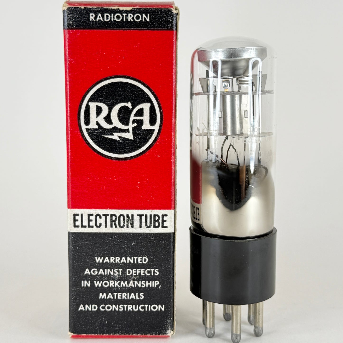 (1) Tested RCA 6AB5 6N5 Eye Tube Bright Green Indicator 6AB5/6N5 Tube Magic Eye