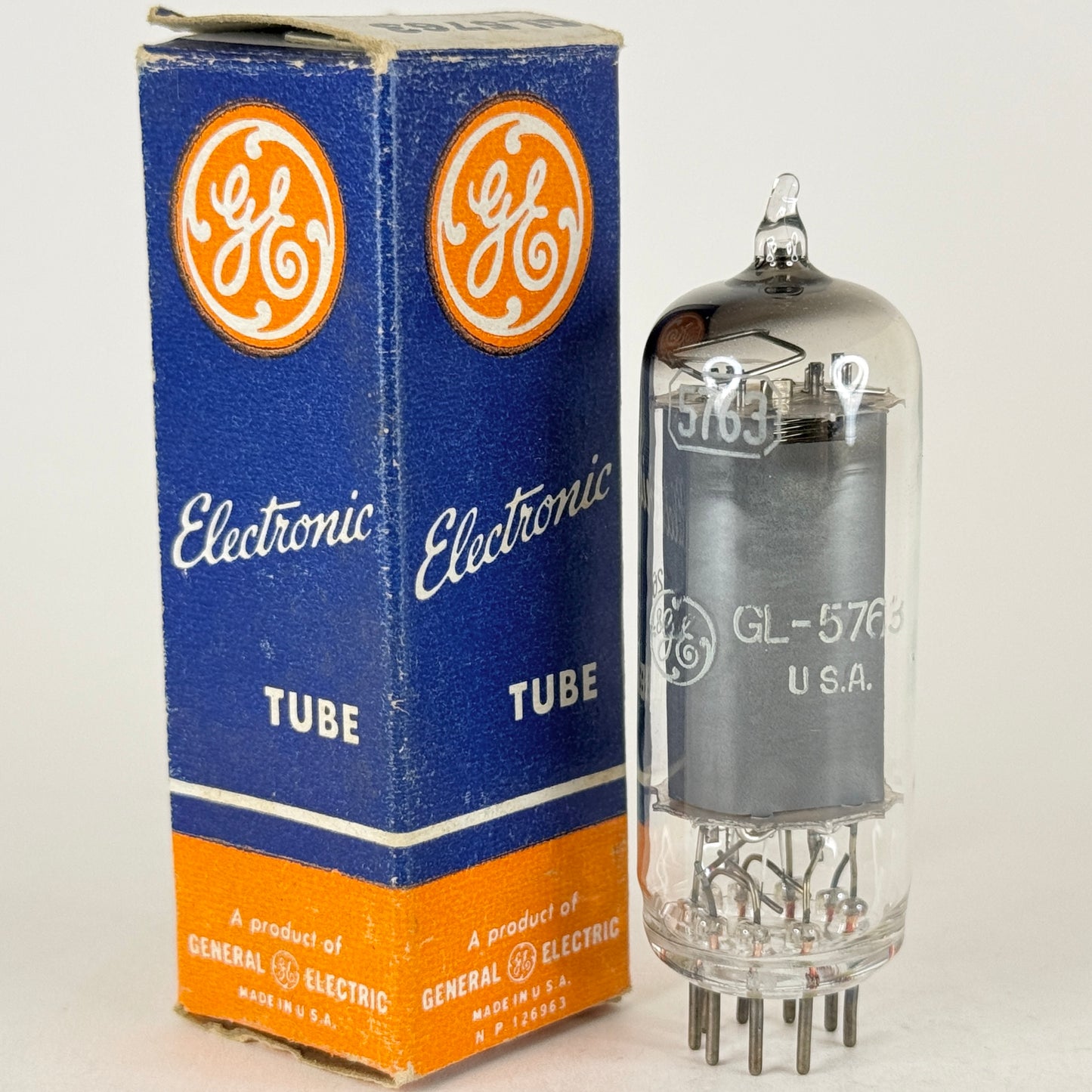 (1) Tested GE GL-5763 Tube with Box Date Code 5-26 General Electric 5763 Tube
