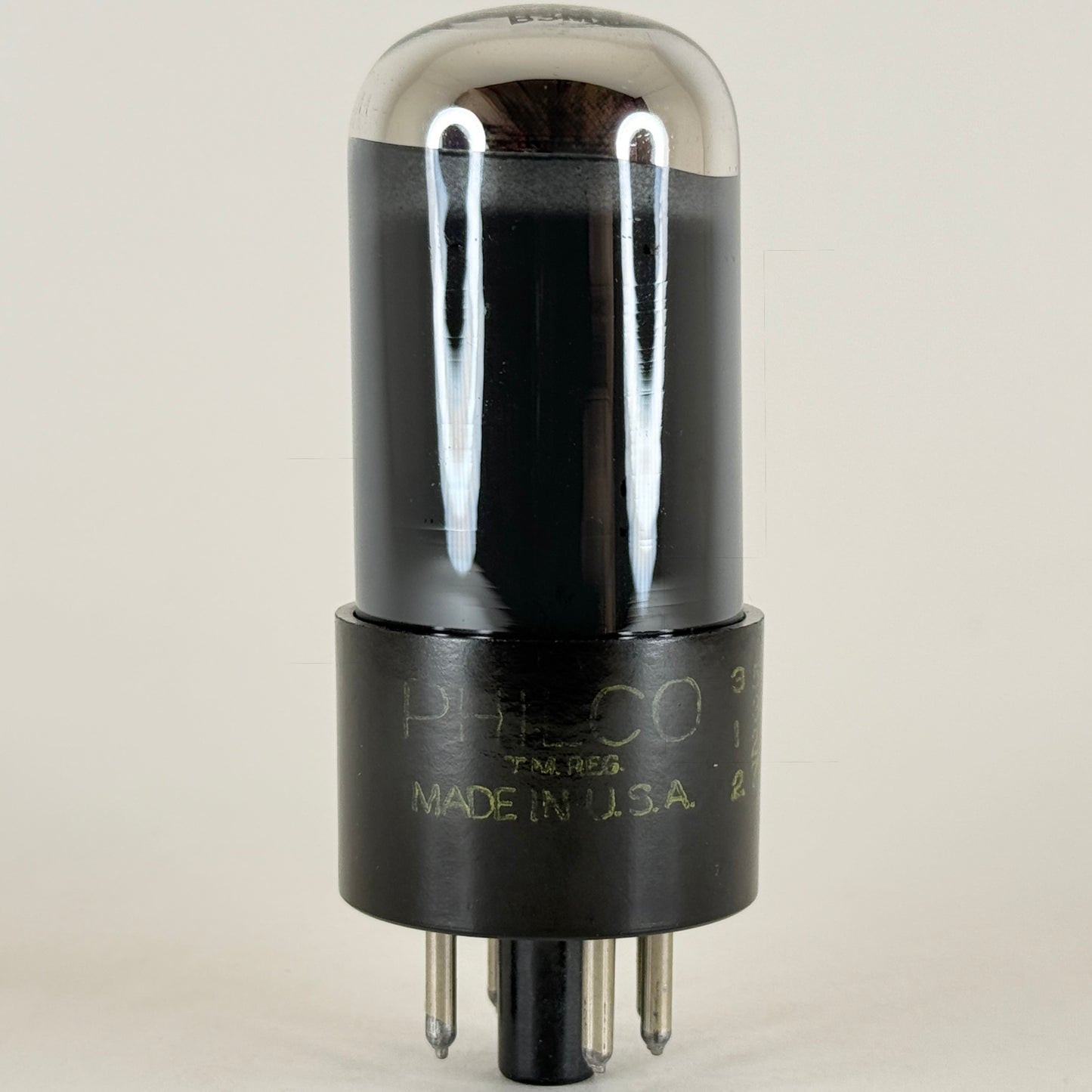 (1) Tested Philco 6V6GT Tube Chrome Dome Date Code 5327 6V6 GT Beam Power Tube
