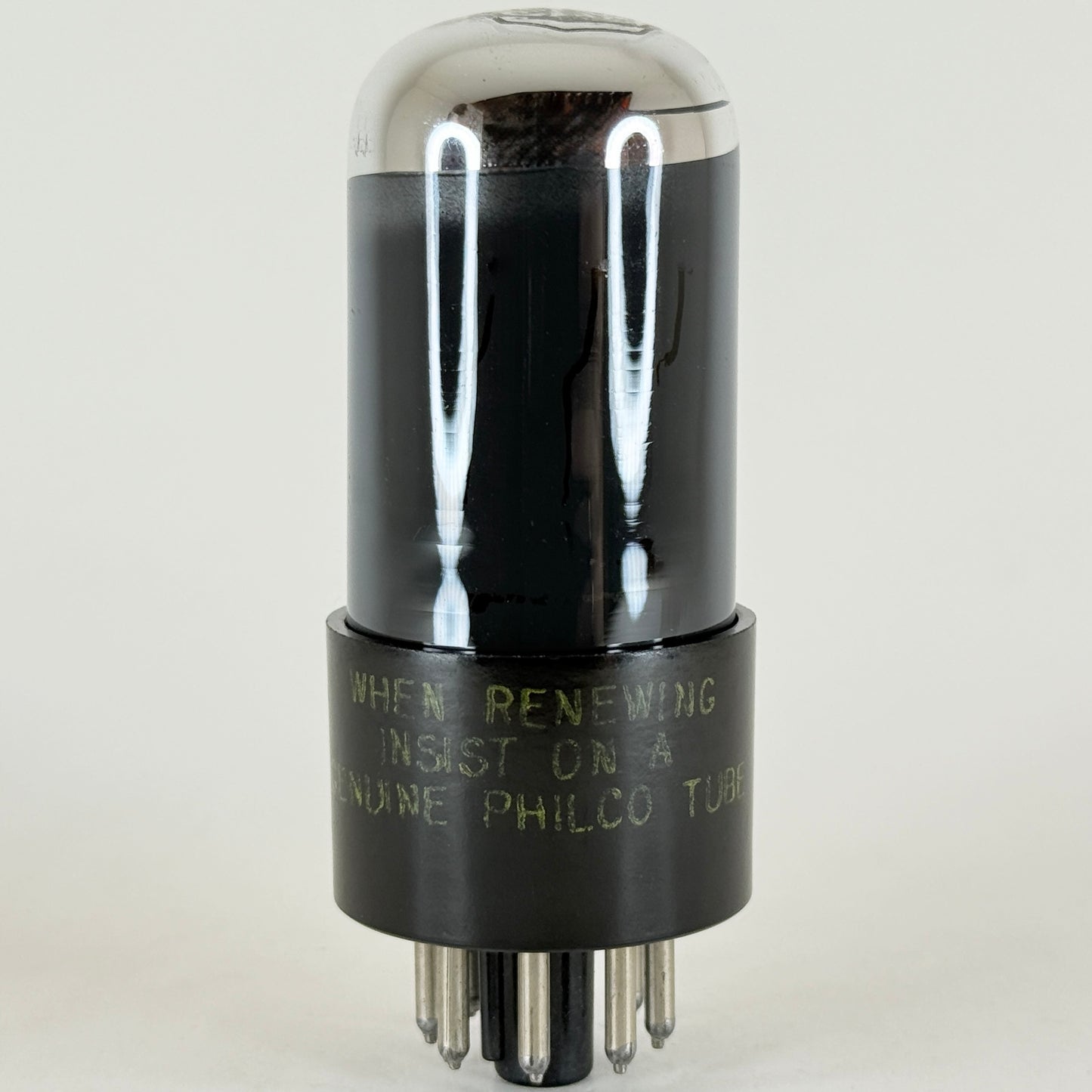 (1) Tested Philco 6V6GT Tube Chrome Dome Date Code 5327 6V6 GT Beam Power Tube