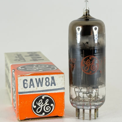 (1) Tested GE 6AW8A Tube Red Letters and Box Code 60-17 6AW8 A Triode Pentode