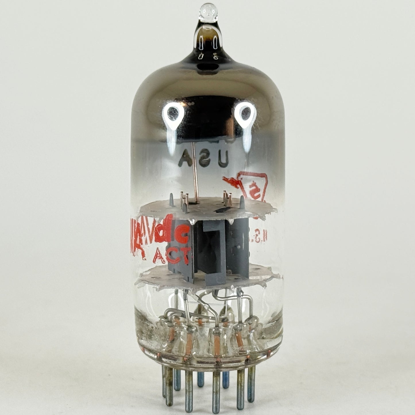 (1) Tested Sylvania 6BC8 Tube Red Letters with Box Date Code dc ACT Twin Triode