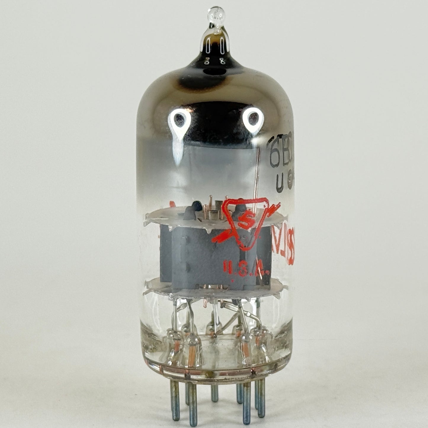 (1) Tested Sylvania 6BC8 Tube Red Letters with Box Date Code dc ACT Twin Triode