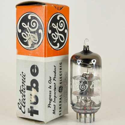 (1) Tested GE 6AT8A Tube with Box Date Code HZ Triode Pentode Converter Tube