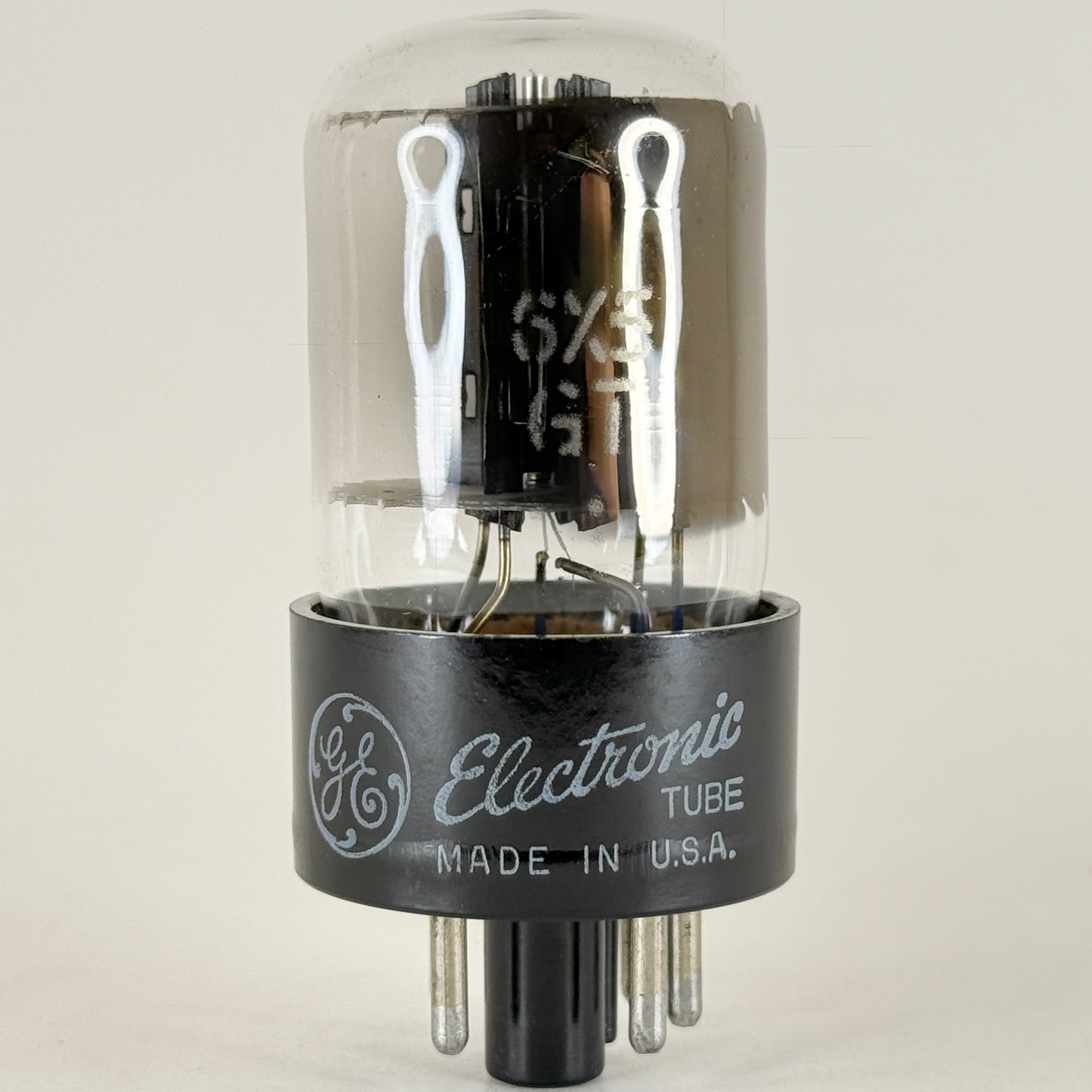 (1) Tested GE 6X5GT Tube Date Code 3-30 General Electric Rectifier Vacuum Tube