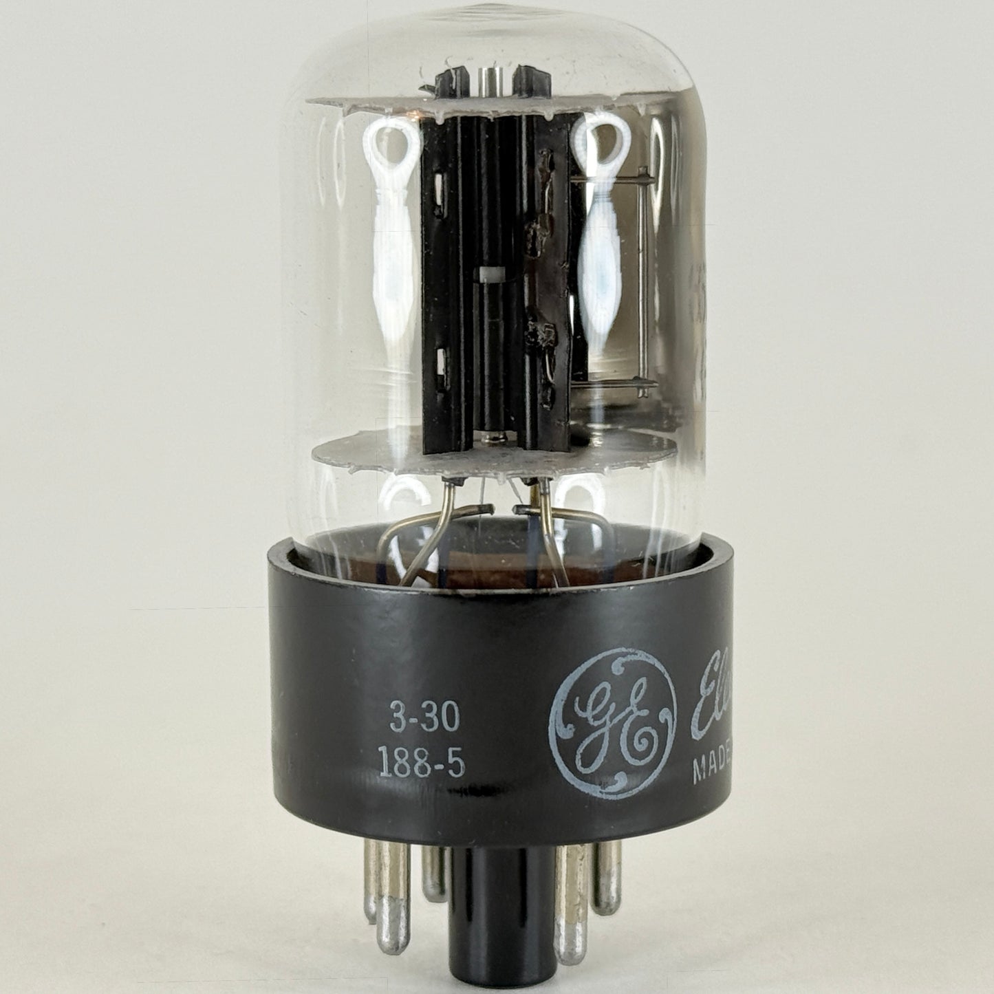 (1) Tested GE 6X5GT Tube Date Code 3-30 General Electric Rectifier Vacuum Tube
