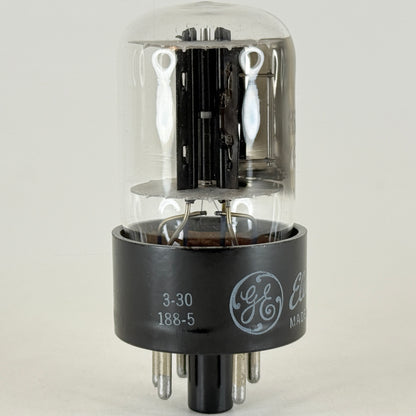 (1) Tested GE 6X5GT Tube Date Code 3-30 General Electric Rectifier Vacuum Tube
