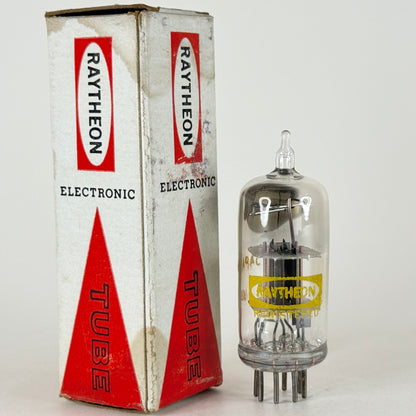 (1) Tested Raytheon 6J6A Tube with Box Japan Code U16 6J6 A Twin Triode Tube