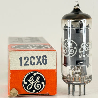 (1) Tested GE 12CX6 Tube with Box Code 62-17 Sharp Cutoff Pentode Vacuum Tube