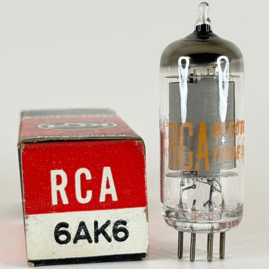 (1) Tested Very Strong 1962 RCA 6AK6 Tube with Box Code 6209 Pentode Vacuum Tube