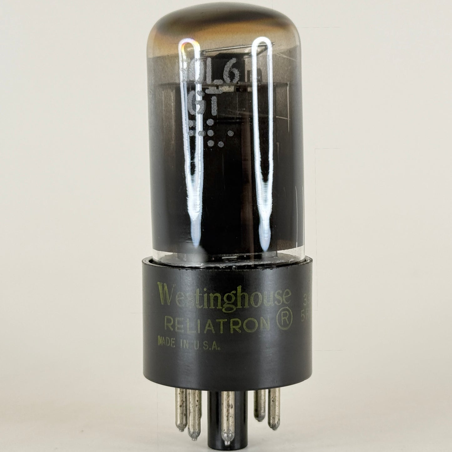 (1) Tested Westinghouse 50L6GT Tube Date Code 5R04 50L6 GT Power Amplifier Tube