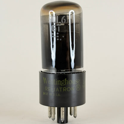 (1) Tested Westinghouse 50L6GT Tube Date Code 5R04 50L6 GT Power Amplifier Tube